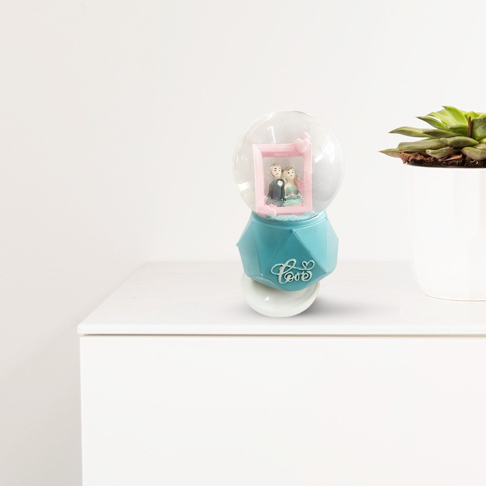 Romantic "I Love You" Snow Globe with Musical Sound thumbnail 3